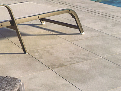 2cm Porcelain Pavers - Concrete Blanco