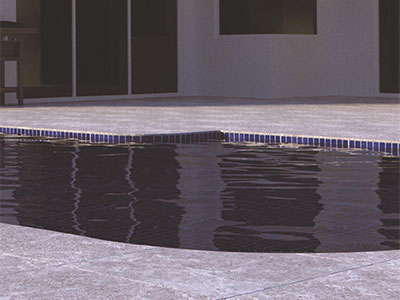 2cm Porcelain Pavers - Silver Travertine